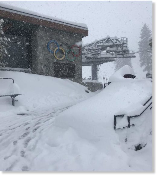 Snow at Squaw Valley, 16th, March