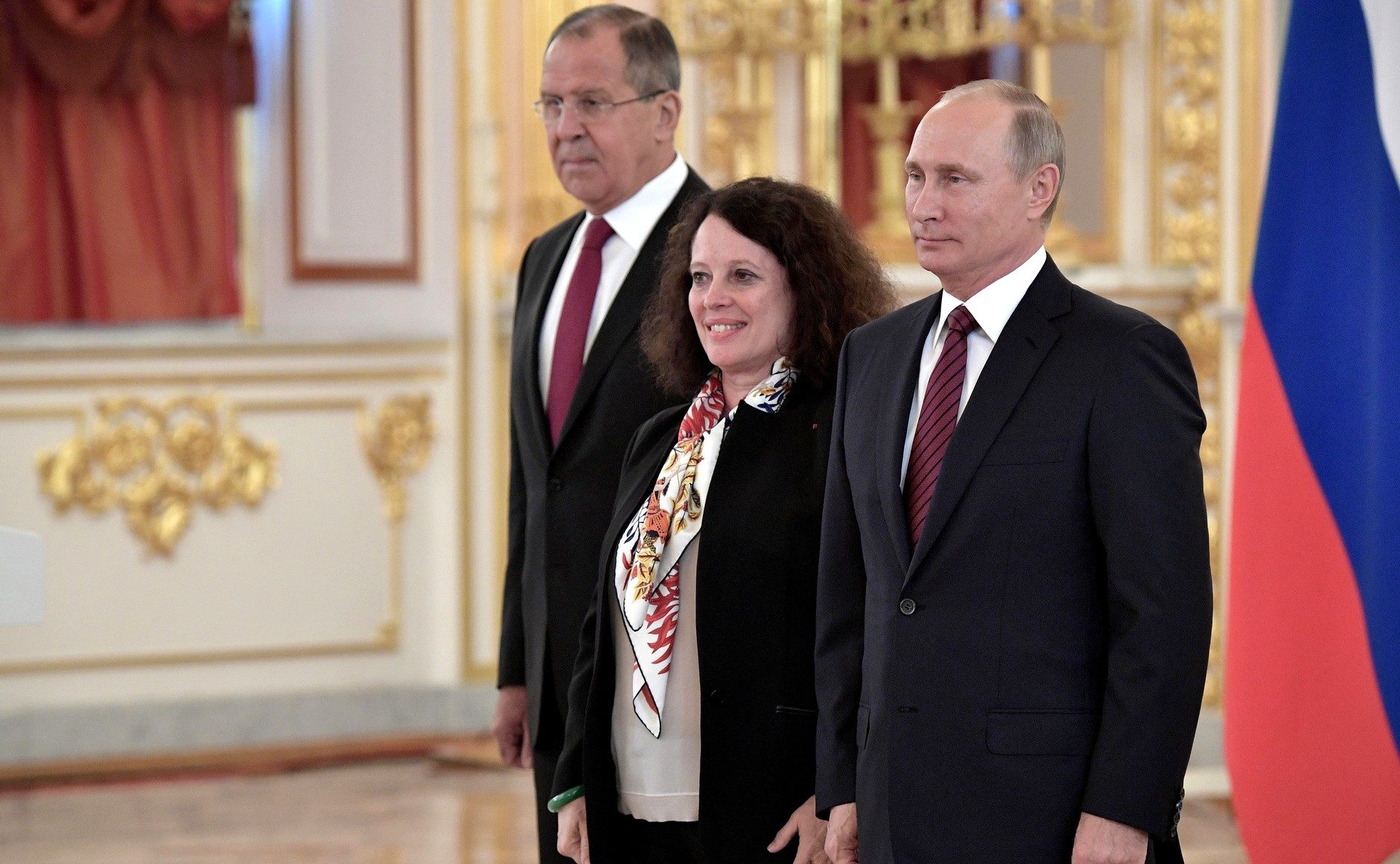 Vladimir Putin and Sylvie Bermann