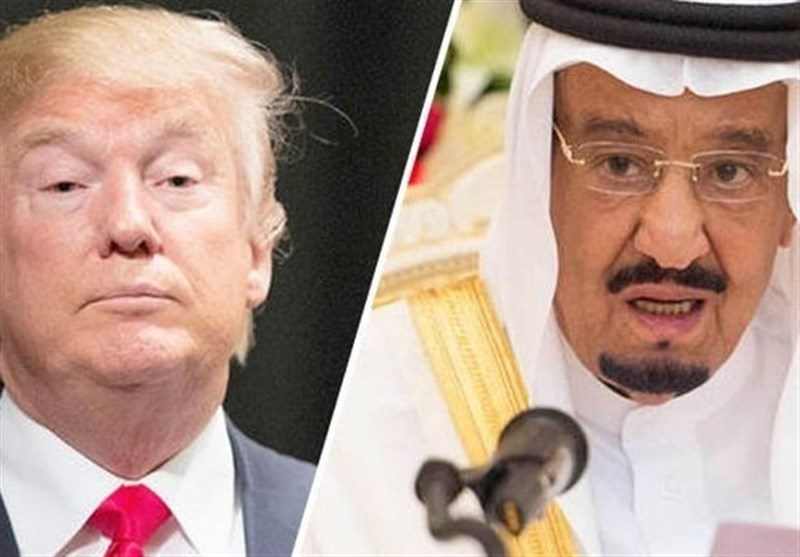 Click to enlarge US President Donald Trump and Saudi King Salman