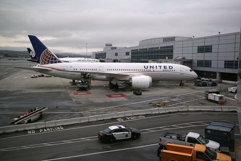 United Airline flight