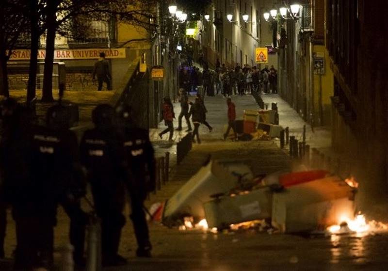 immigrant riots madrid