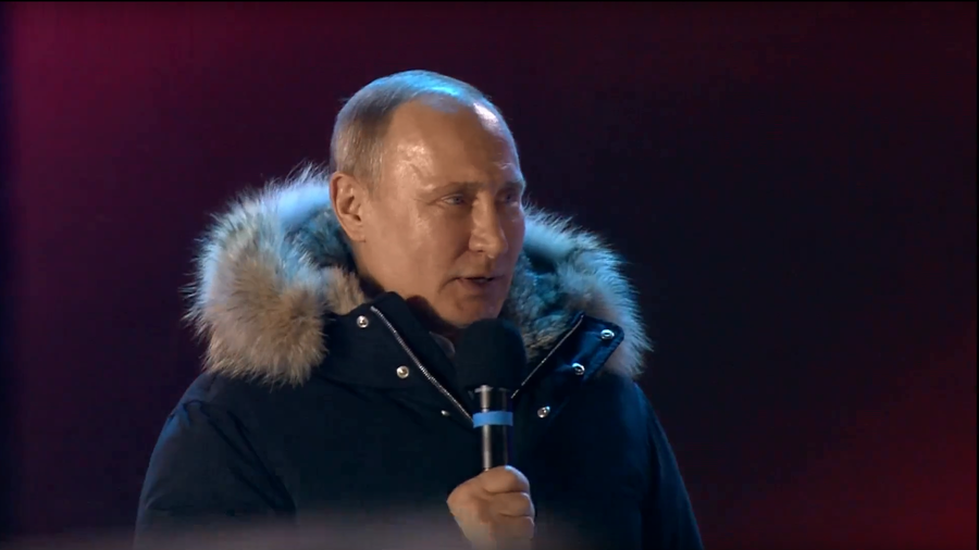 Click to enlarge putin pre election speech 2018