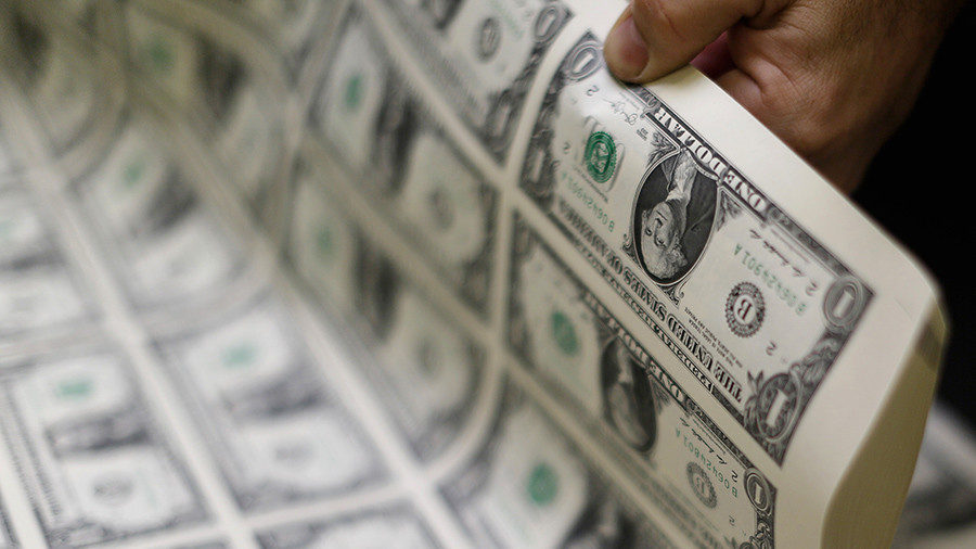 Click to enlarge stack of dollars