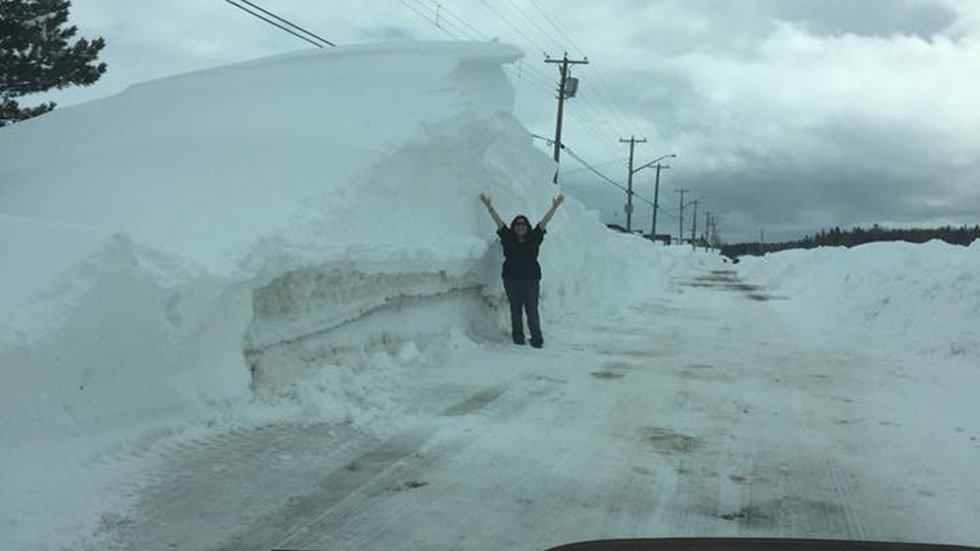 Click to enlarge snowdrift in Bathurst, New Brunswick, Canada
