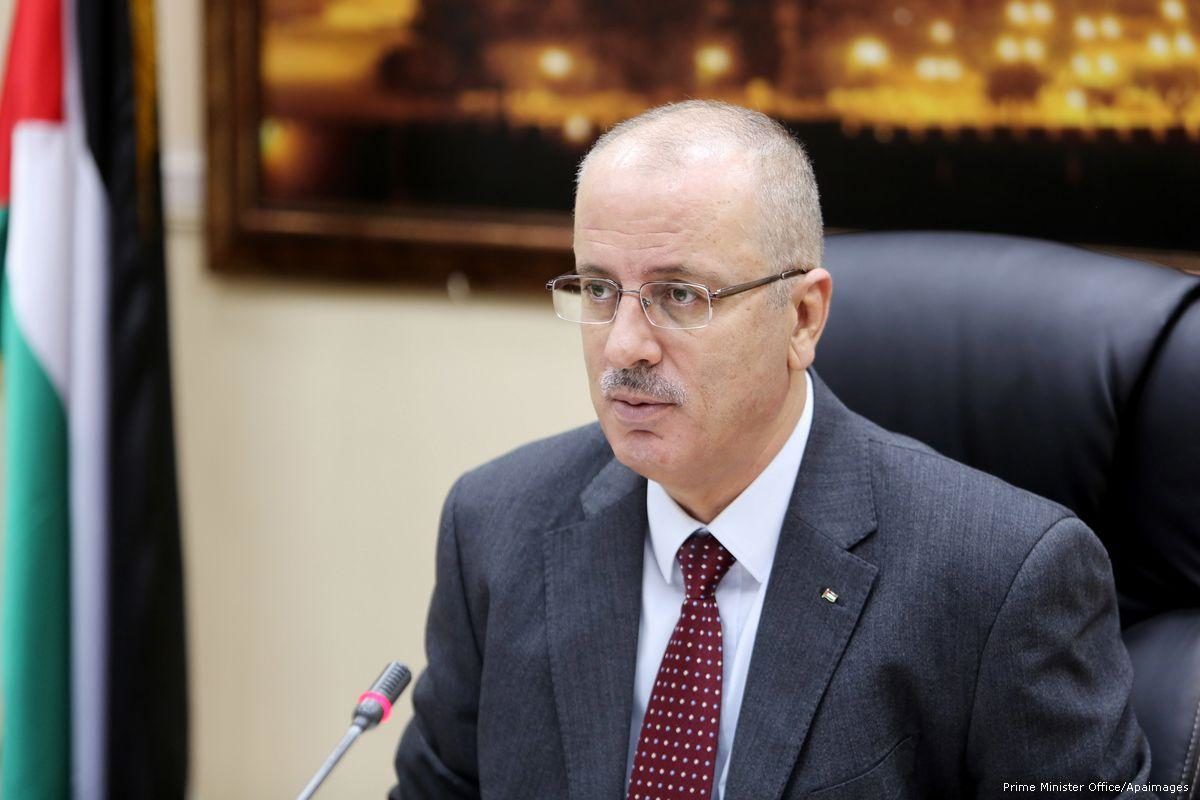 Palestinian Prime Minister Rami Hamdallah