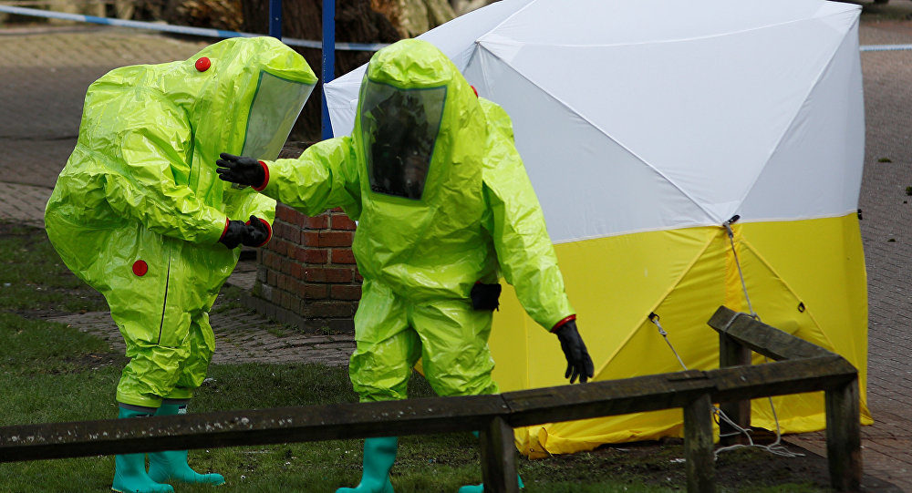 forensic tent Skripal Salisbury