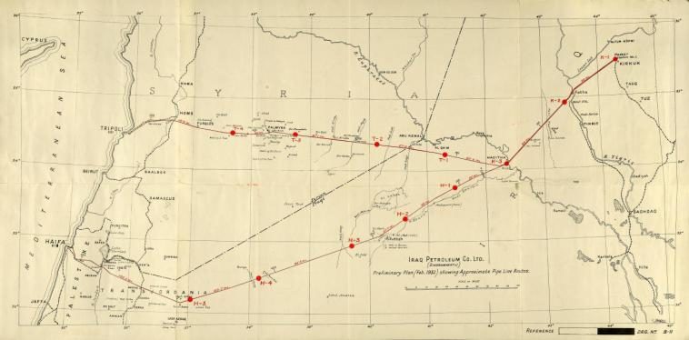 Click to enlarge Pipelines in the sand