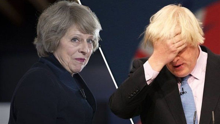 Theresa May Boris Johnson