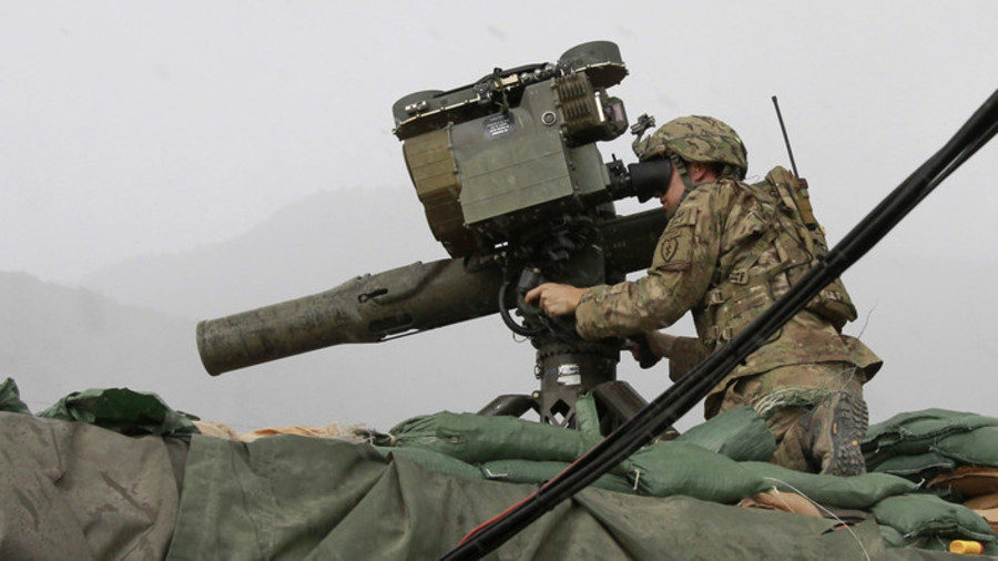 US army military TOW missile launcher