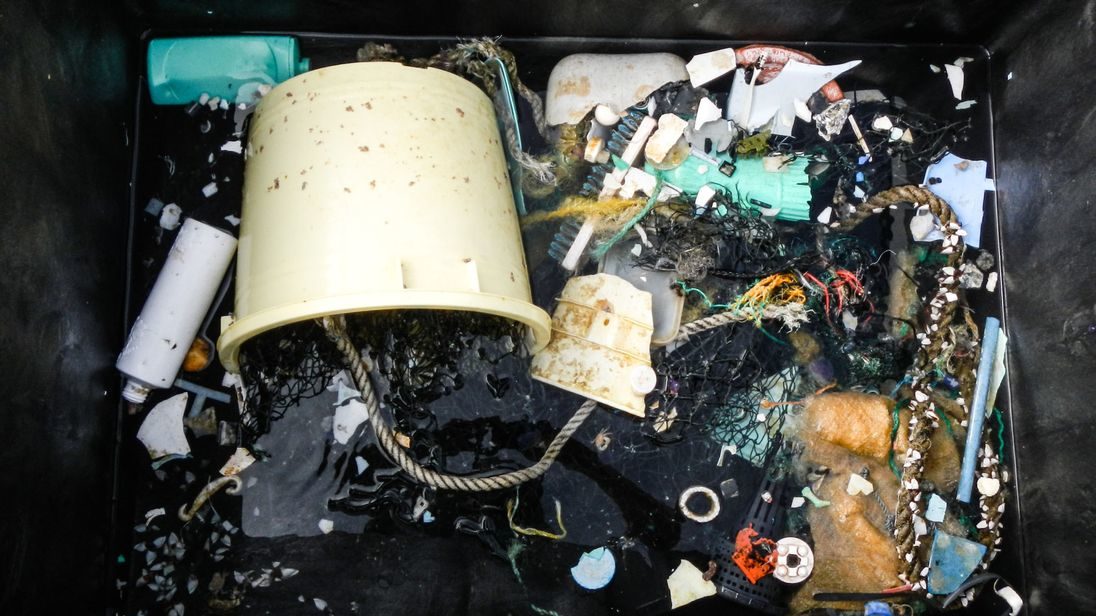 Plastic samples collected during an expedition in 2015. Plastic samples collected during an expedition in 2015.
