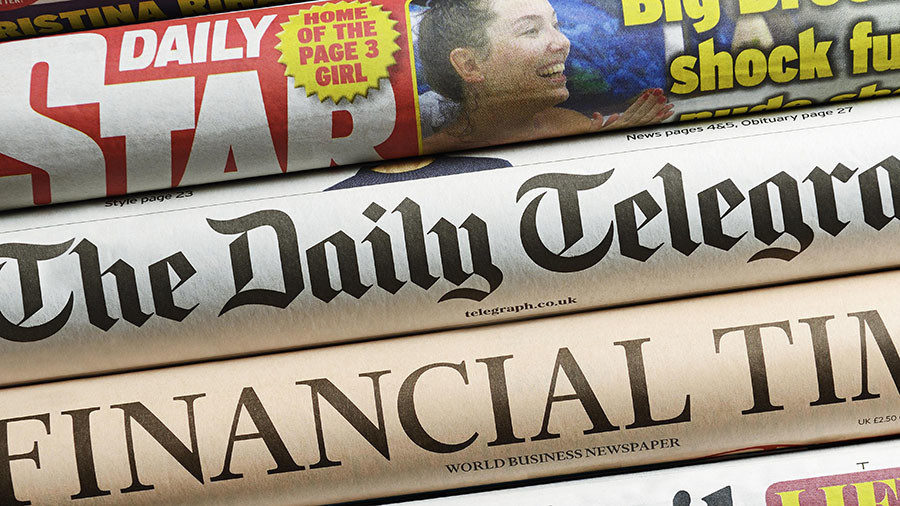 Click to enlarge uk newspapers