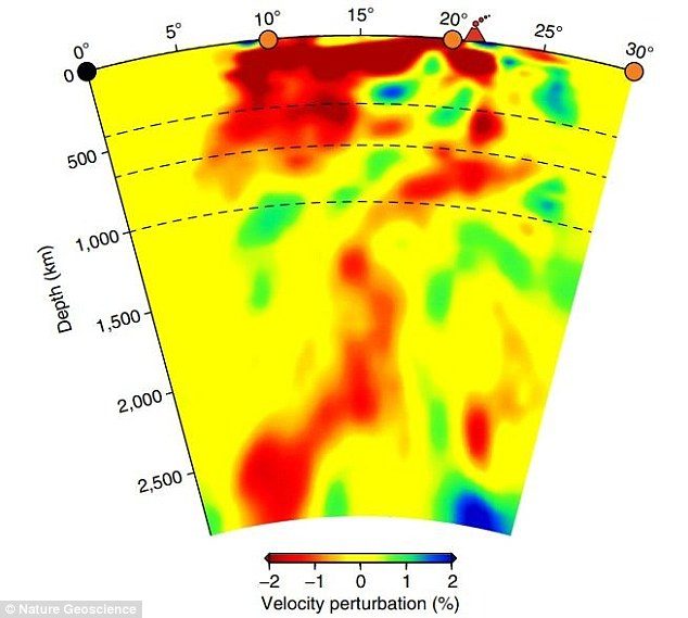 Click to enlarge Yellowstone hot spot