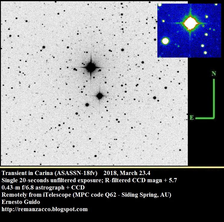 Click to enlarge Nova in Carina