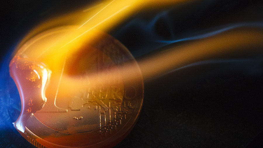 Euro coin graphic
