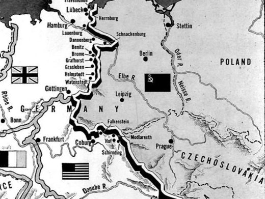 Iron curtain cartoon