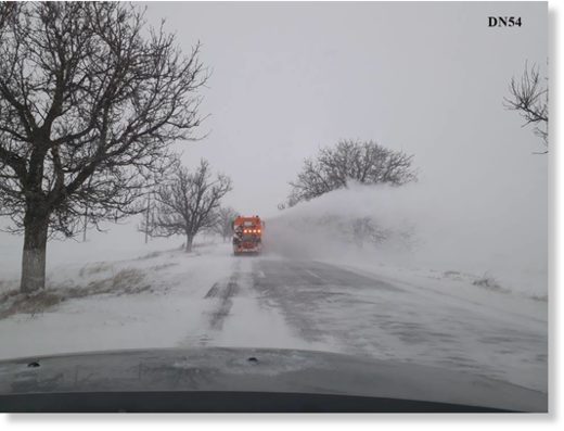 snow in Romania