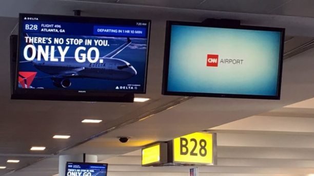 CNN airport TV