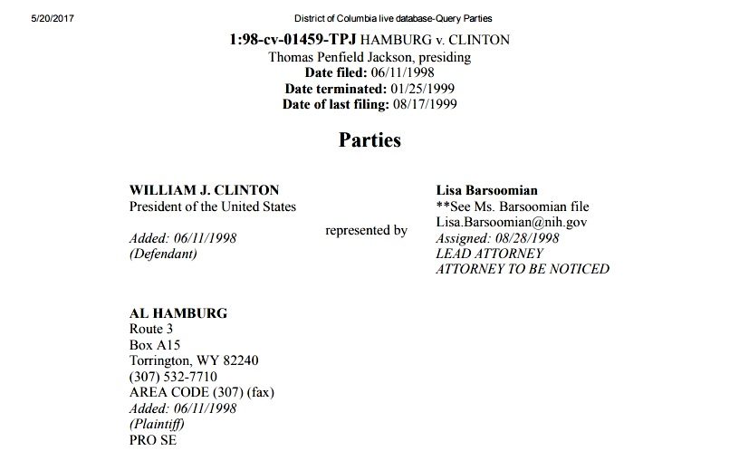 Click to enlarge Hamburg v. Clinton