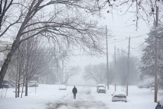 Click to enlarge Iowa snow storm