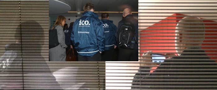 Click to enlarge CambridgeAnalytica officeraid