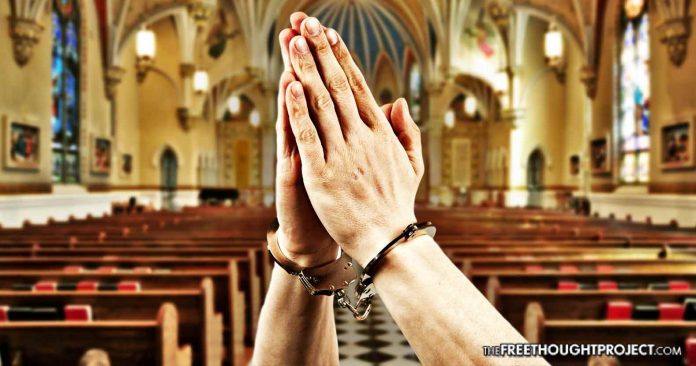 arrested prayer hands