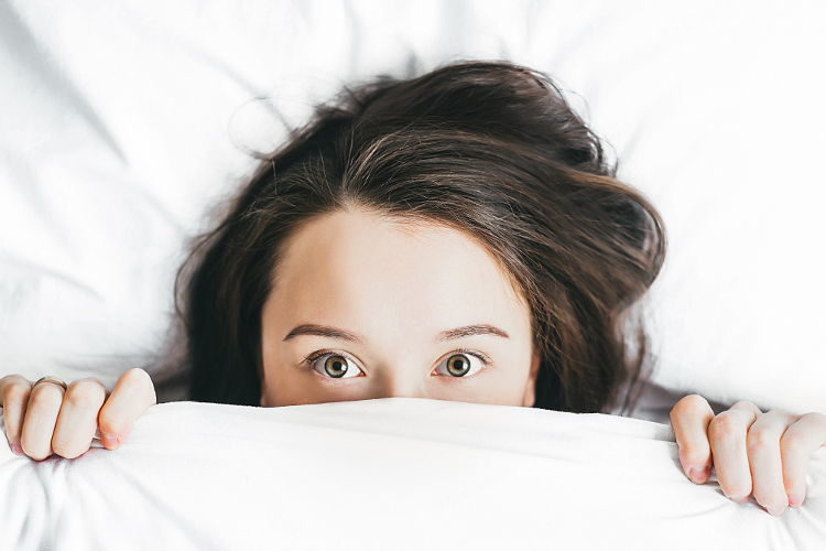 woman in bed