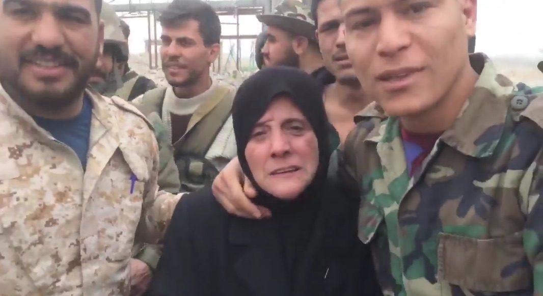 mother and son Syria