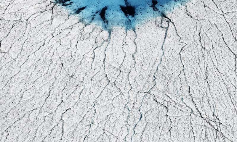 Melting Greenland ice sheet
