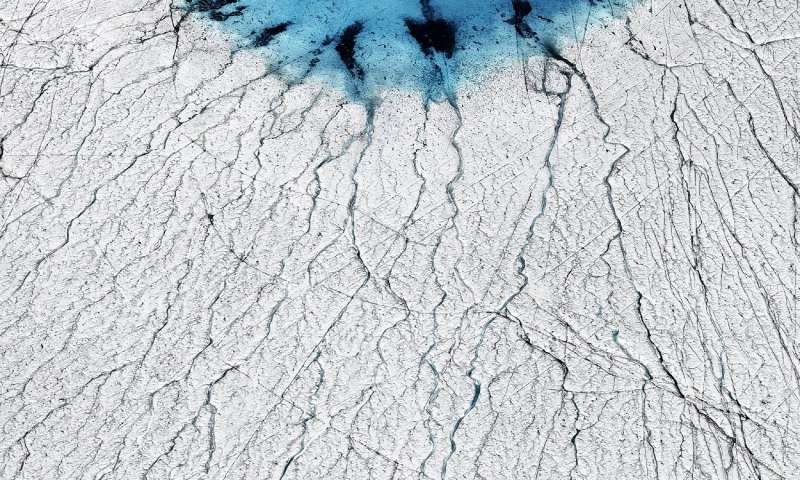 Click to enlarge Melting Greenland ice sheet