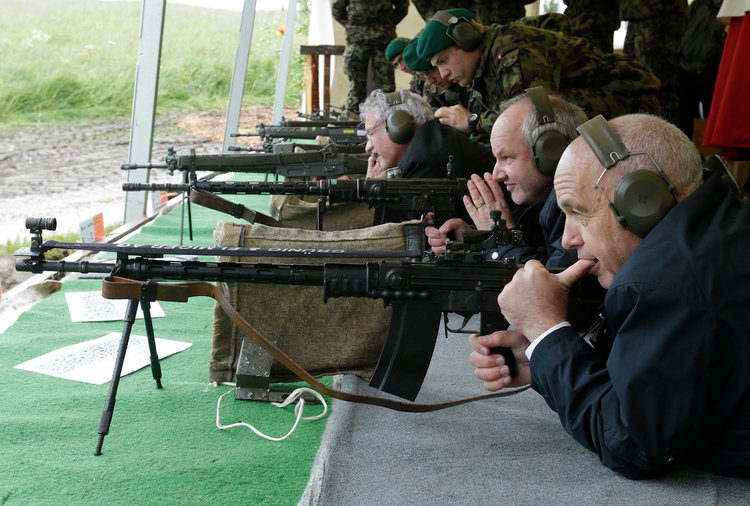 swiss president target practice