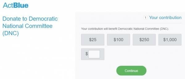 ActBlue DNC funding