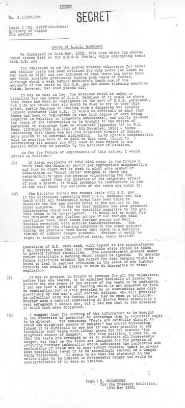 Britain chemical weapons experiments WW2