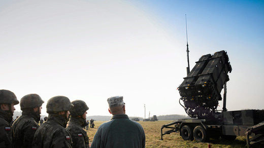 Click to enlarge Polish and US soldiers