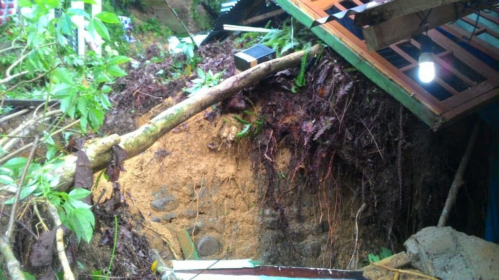 Landslide in North Sumatra, Indonesia, 26 March 2018.