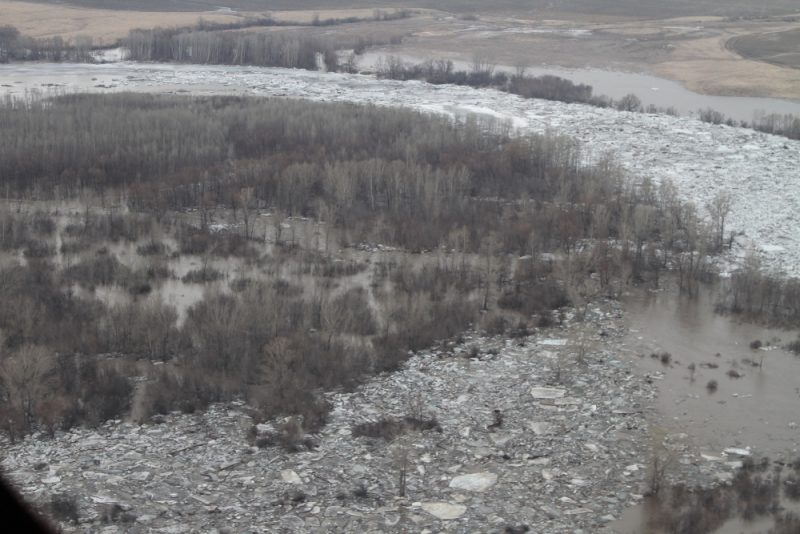 Click to enlarge Snow melt and ice jam floods