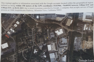 Click to enlarge Google warrant in potential homicide