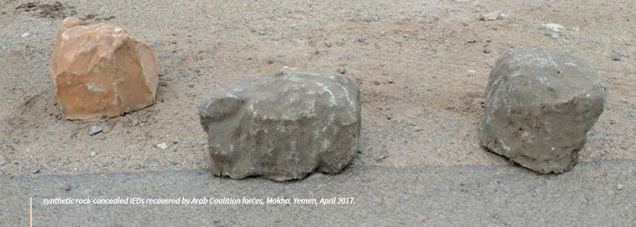 synthetic rock landmines