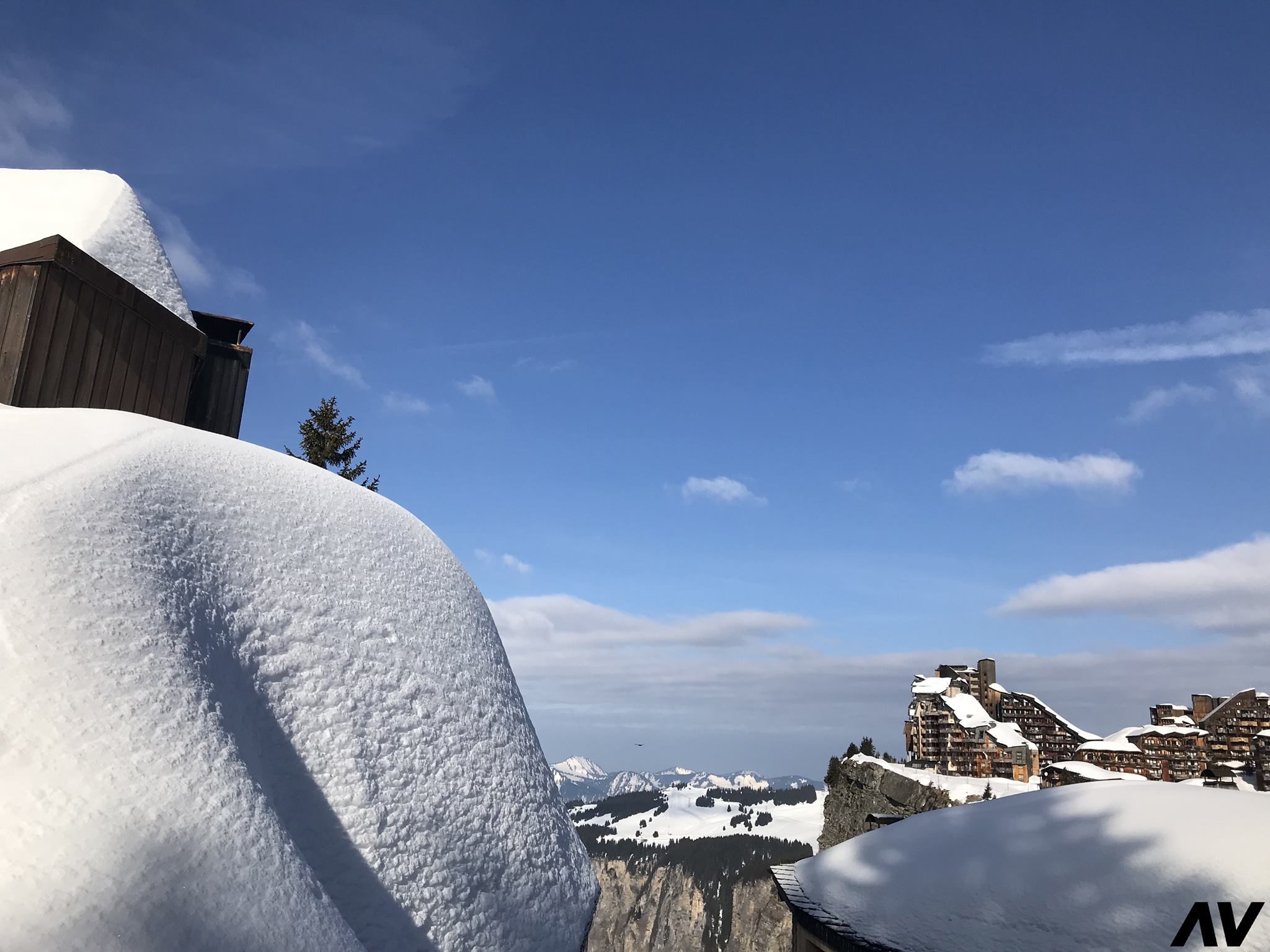 Click to enlarge Snow in the Alps
