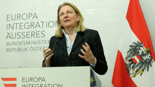 Click to enlarge Kneissl Austria foreign minister