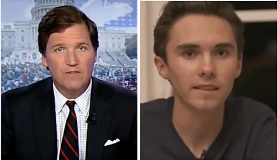 tucker carlson and david hogg