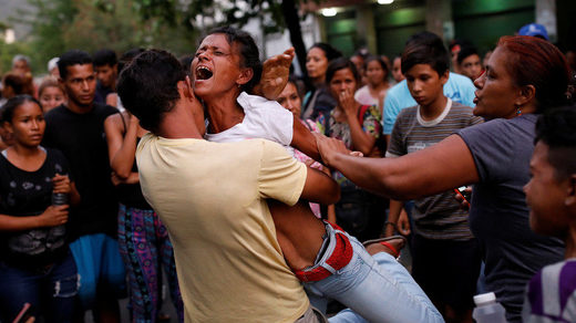 riot valencia police station venezuela