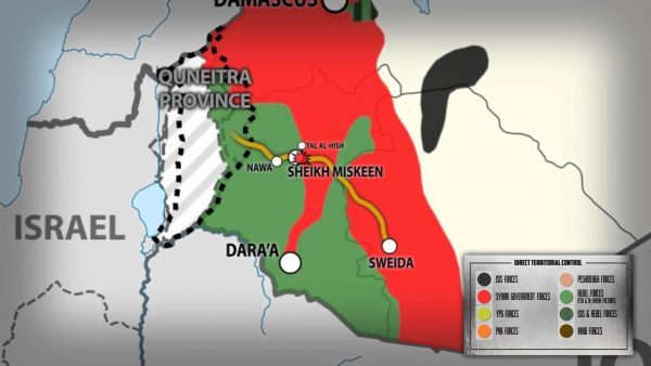 Click to enlarge Daraa Quneitra Sweida syria map
