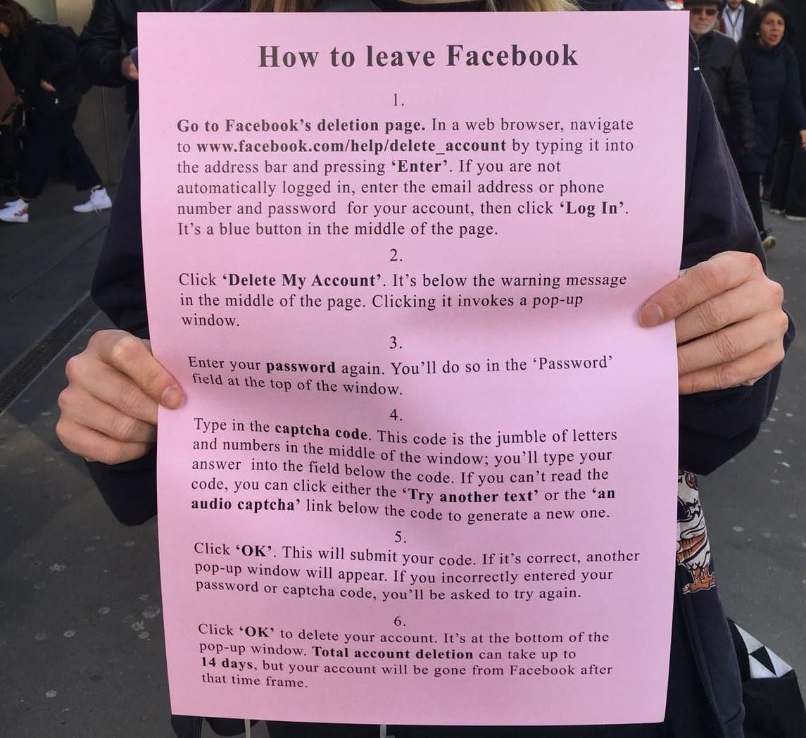 Click to enlarge Jeremy Deller’s leave facebook poster