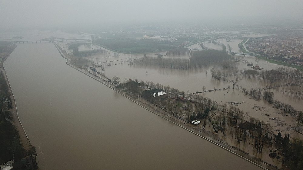 Floods in Erdine Province, Turkey, late March 2018.