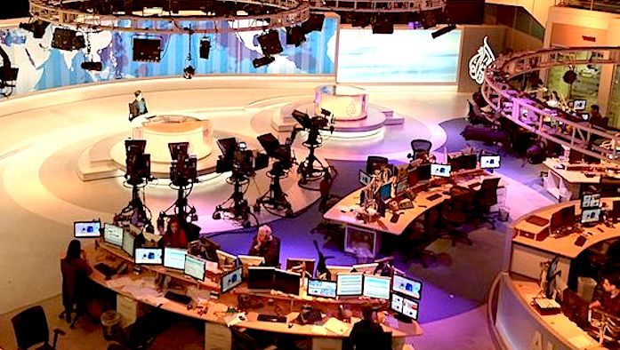 Click to enlarge Al-Jazeera tvstudio
