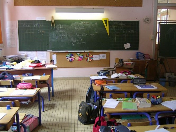 empty classroom