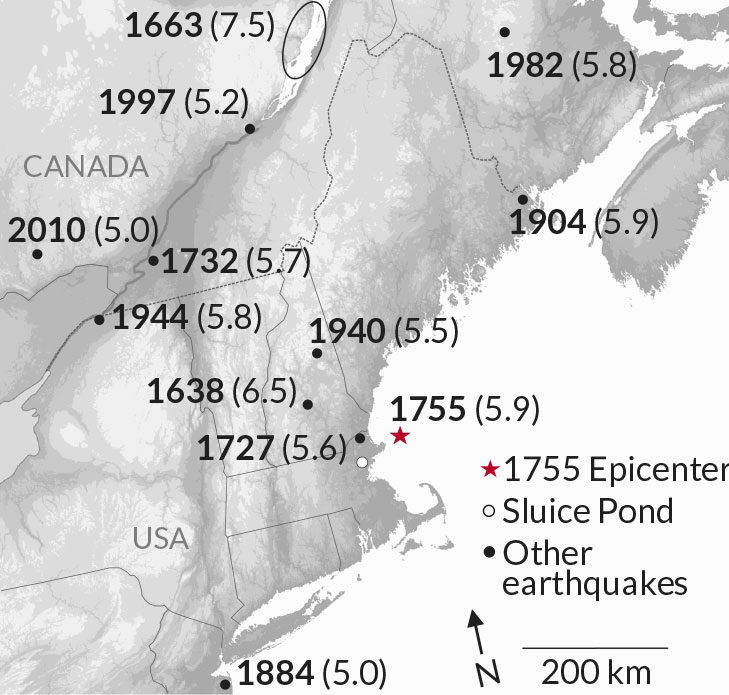 Click to enlarge 18th century earthquake new england