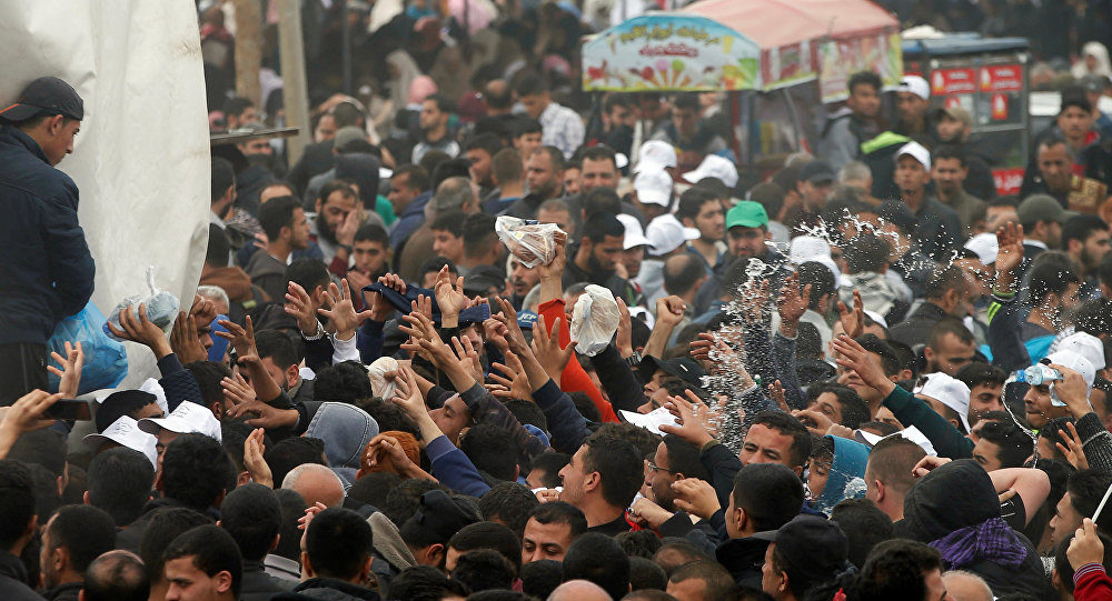 Click to enlarge Protests in Gaza Strip