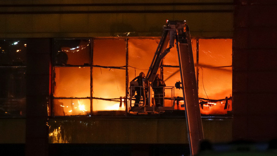Fire in health facility