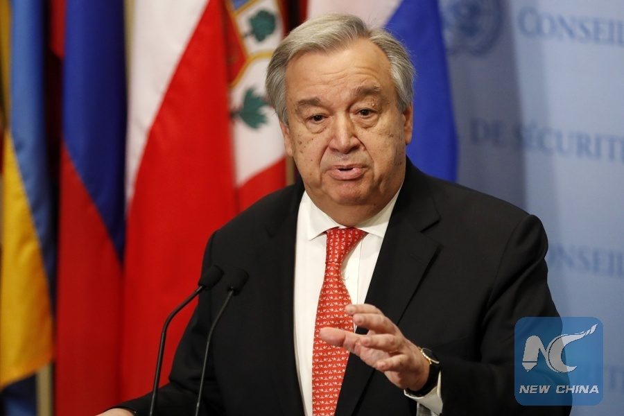 Click to enlarge UN Secretary-General Antonio Guterres